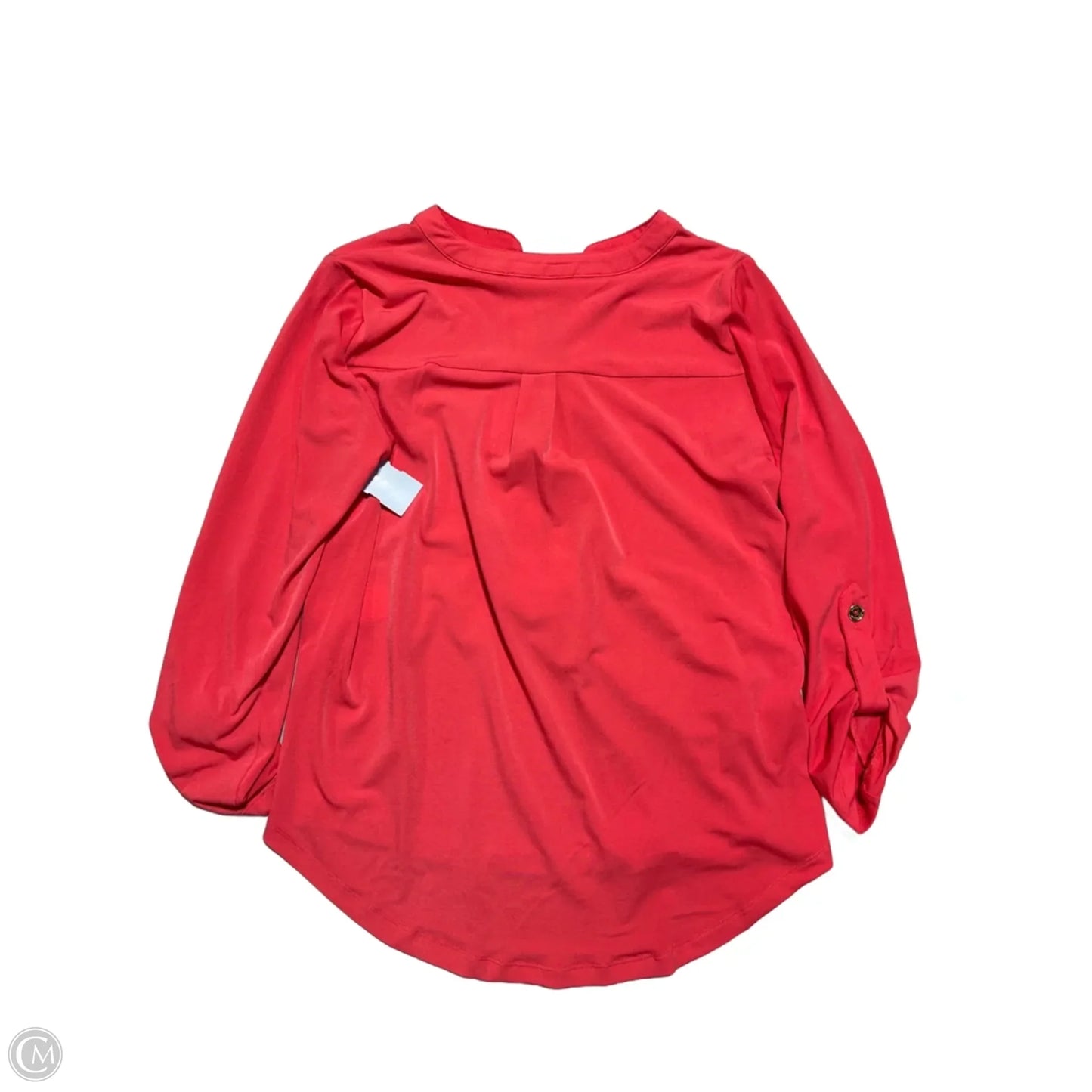 Top Long Sleeve By Michael By Michael Kors In Red, Size: M