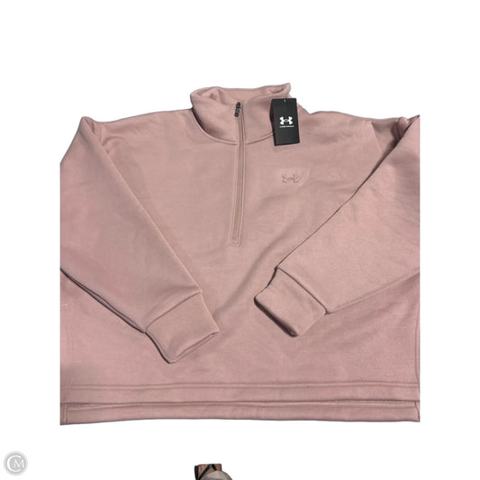 Top Long Sleeve By Under Armour In Pink, Size: L