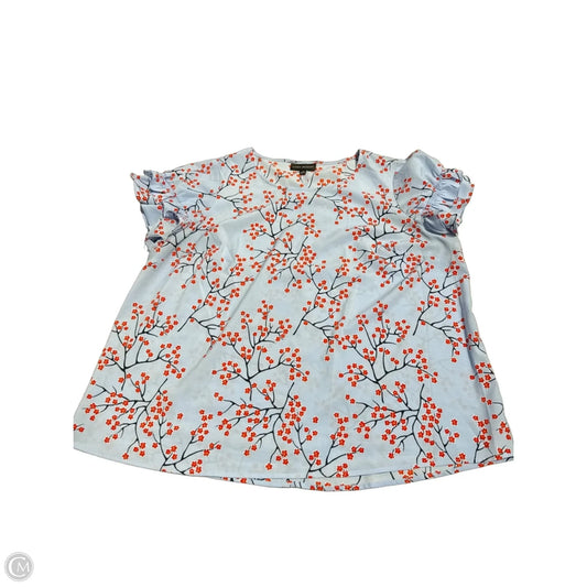 Top Short Sleeve By Lane Bryant In Blue, Size: Xl