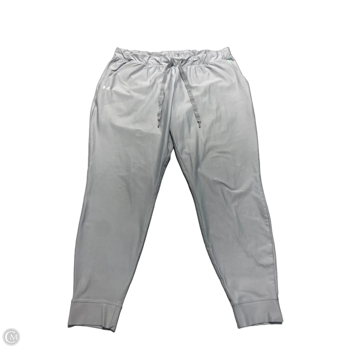 Athletic Pants By Under Armour In Grey, Size: L