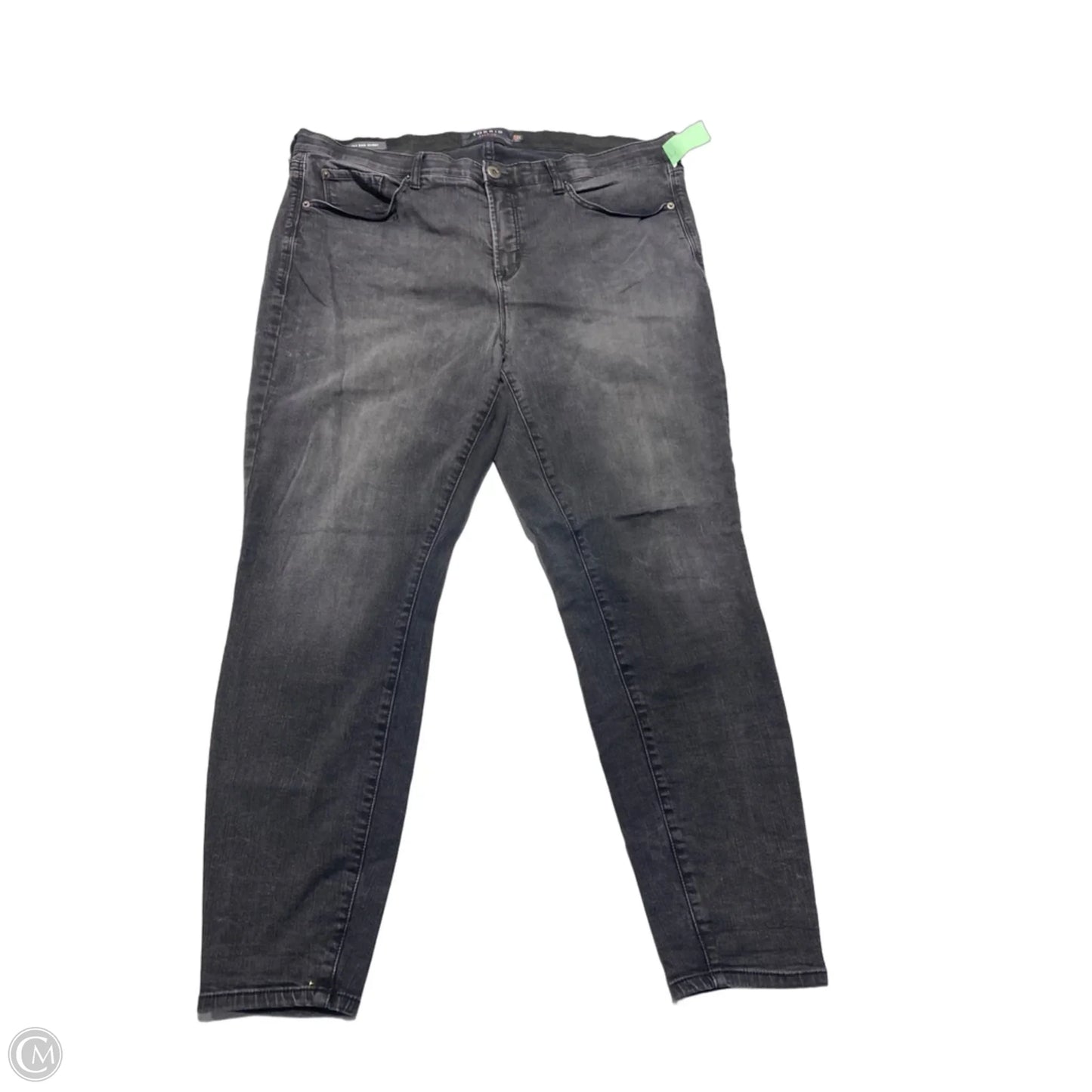 Jeans Skinny By Torrid In Black Denim, Size: 18