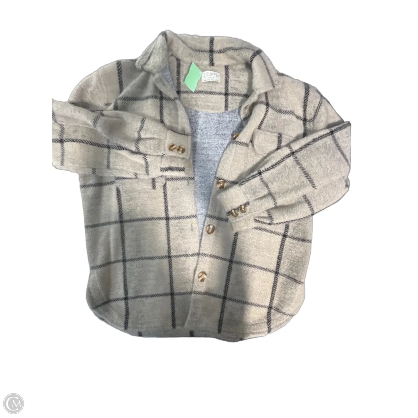 Jacket Faux Fur & Sherpa By Z Supply In Tan, Size: M