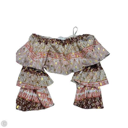 Top Long Sleeve By Anthropologie In Gold, Size: M