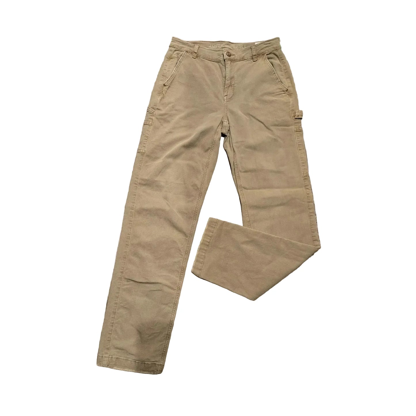 Jeans Straight By American Eagle In Tan, Size: 4