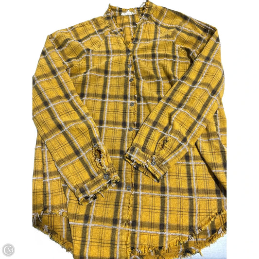 Top Long Sleeve By Mystree In Yellow, Size: M