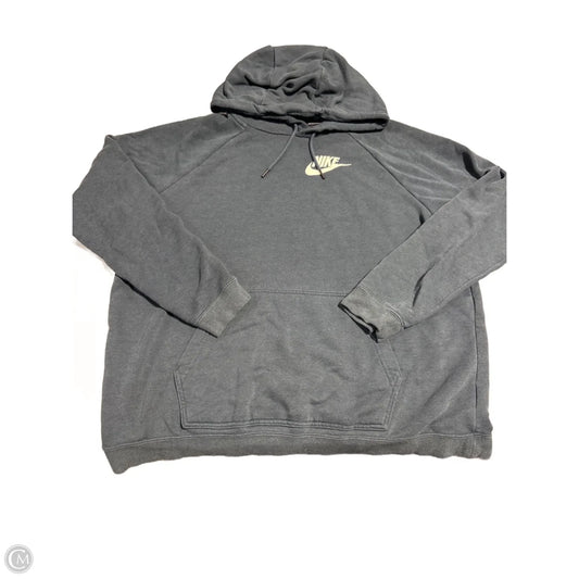 Sweatshirt Hoodie By Nike In Navy, Size: Xl
