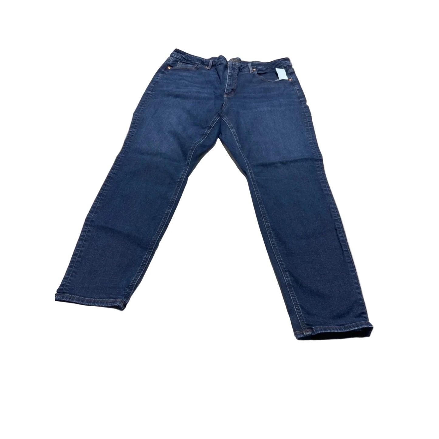 Jeans Skinny By Loft In Blue Denim, Size: 16