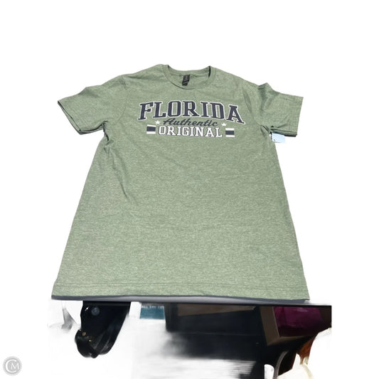 Top Short Sleeve By Gildan In Green, Size: S