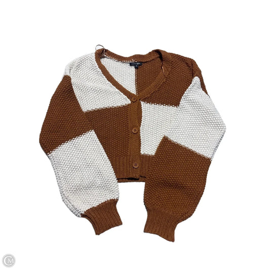 Sweater By Papermoon In Brown & Cream, Size: M