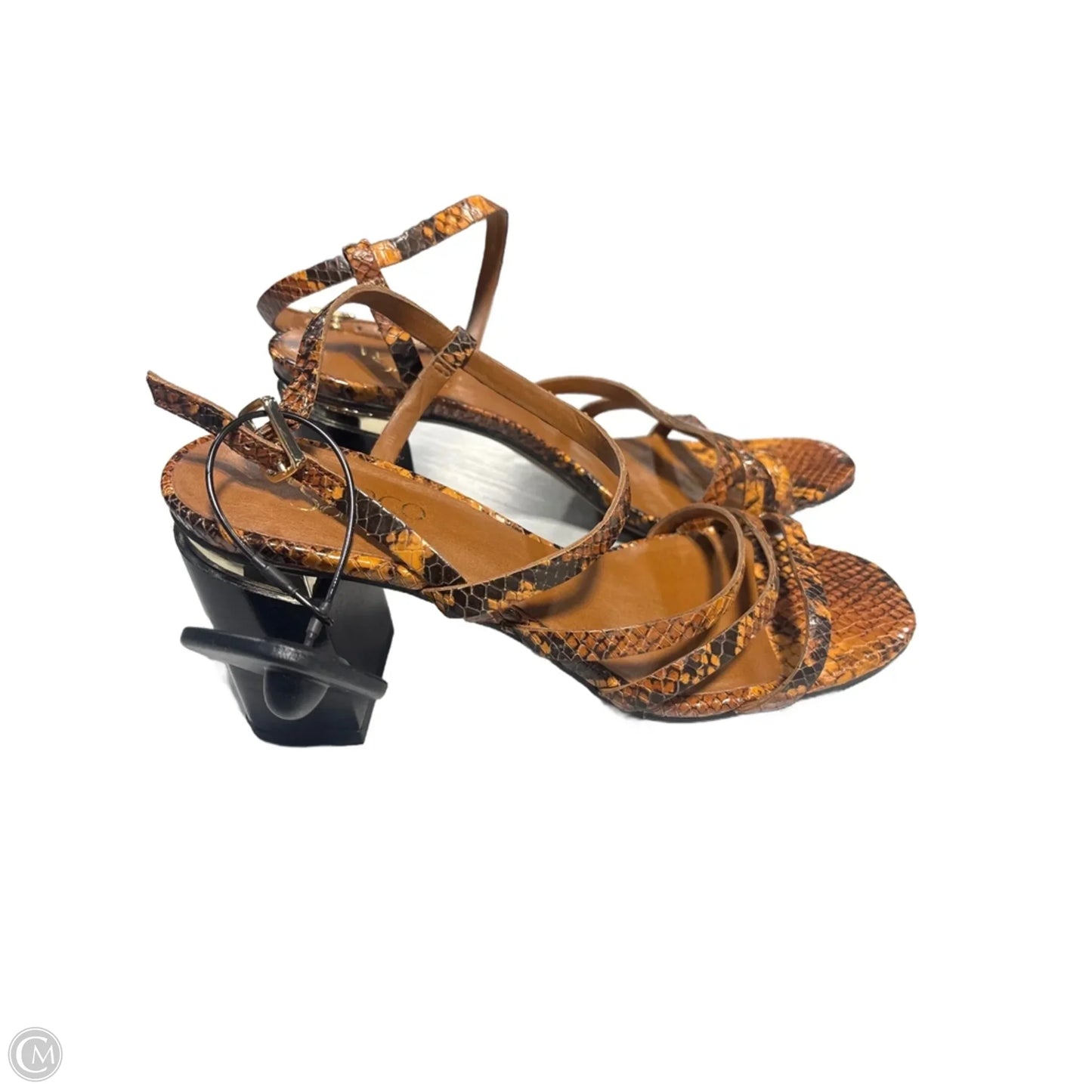 Shoes Heels Block By Franco Sarto In Brown, Size: 7.5