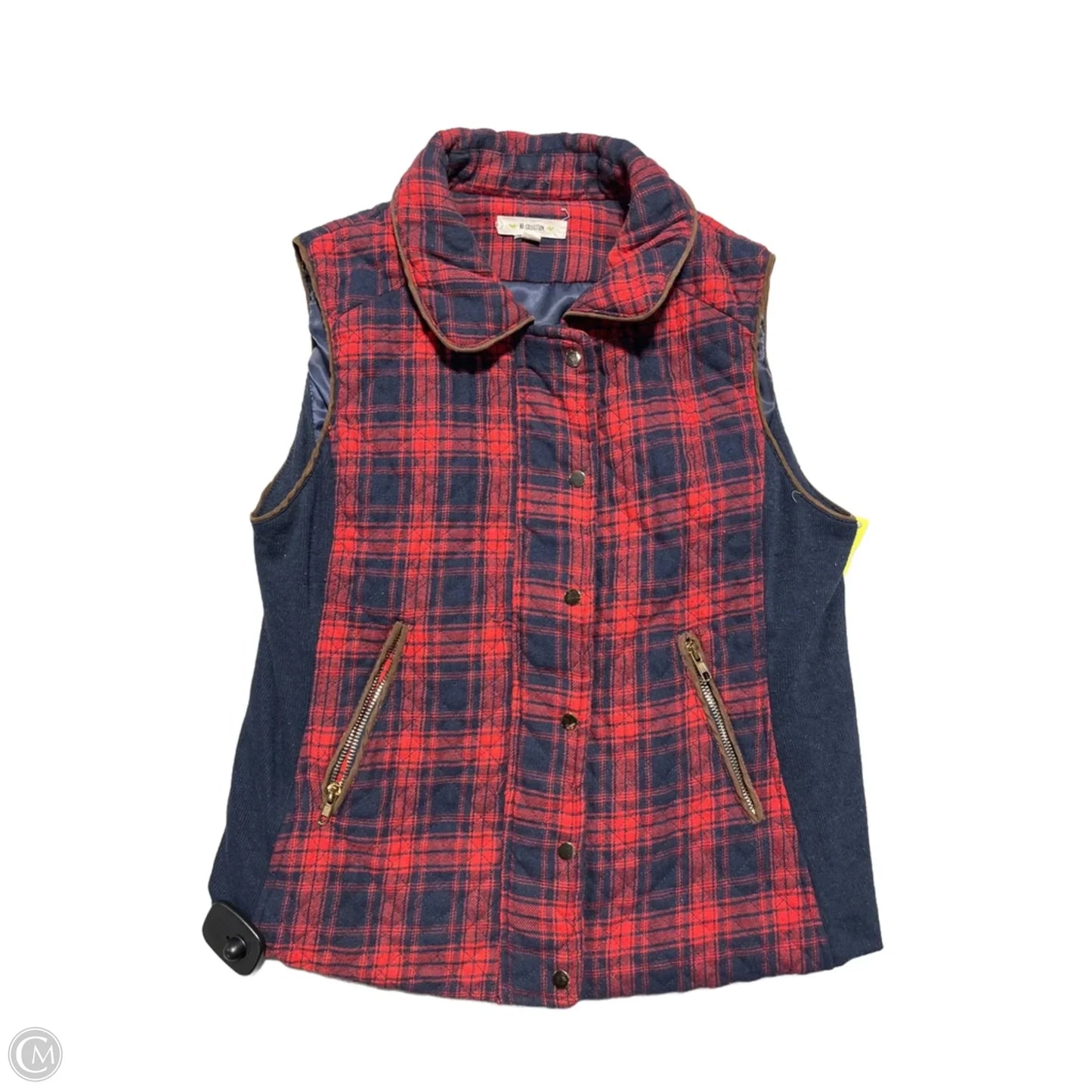 Vest Other By Cmb In Plaid Pattern, Size: M