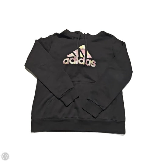 Sweatshirt Hoodie By Adidas In Black, Size: M