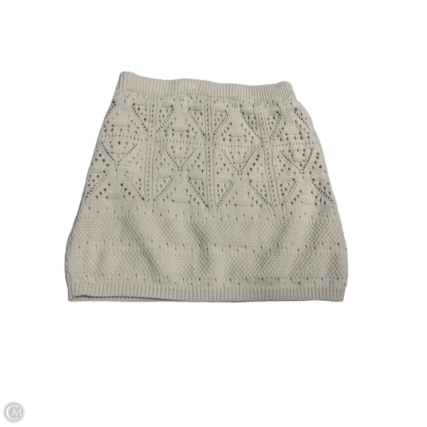 Skirt Mini & Short By Freshman In Cream, Size: M