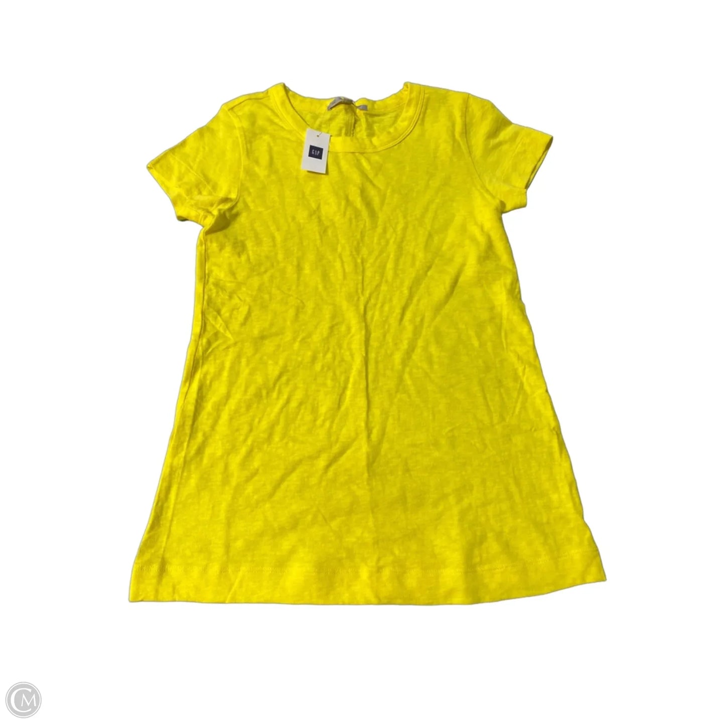 Top Short Sleeve Basic By Gap In Yellow, Size: Xs