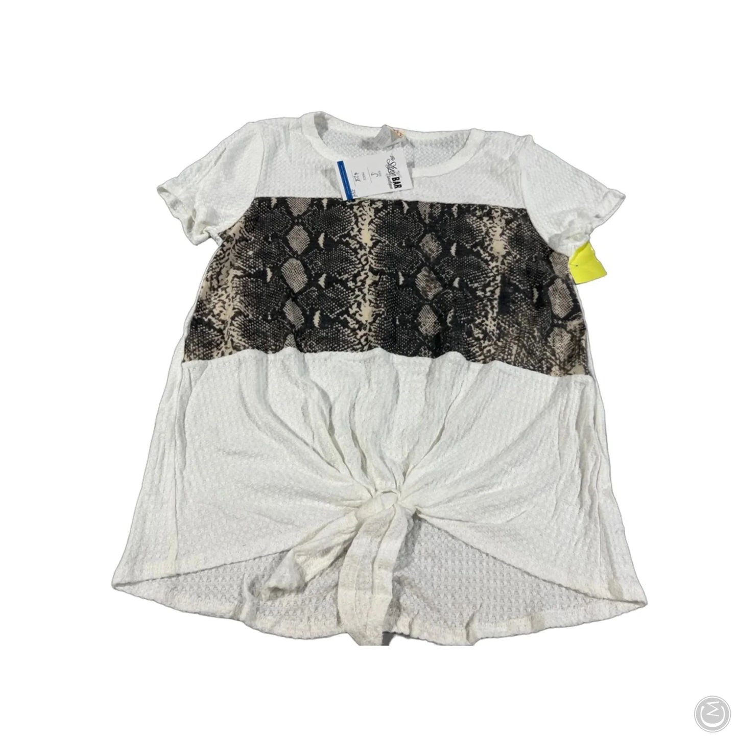 Top Short Sleeve Basic By 7th Ray In Animal Print, Size: S