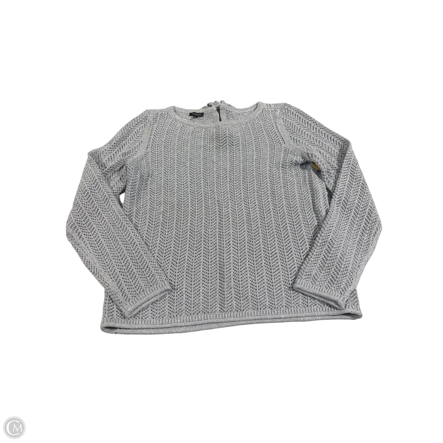 Sweater By Talbots In Silver, Size: S
