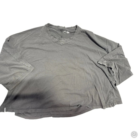 Top Long Sleeve By Aerie In Grey, Size: Xxl
