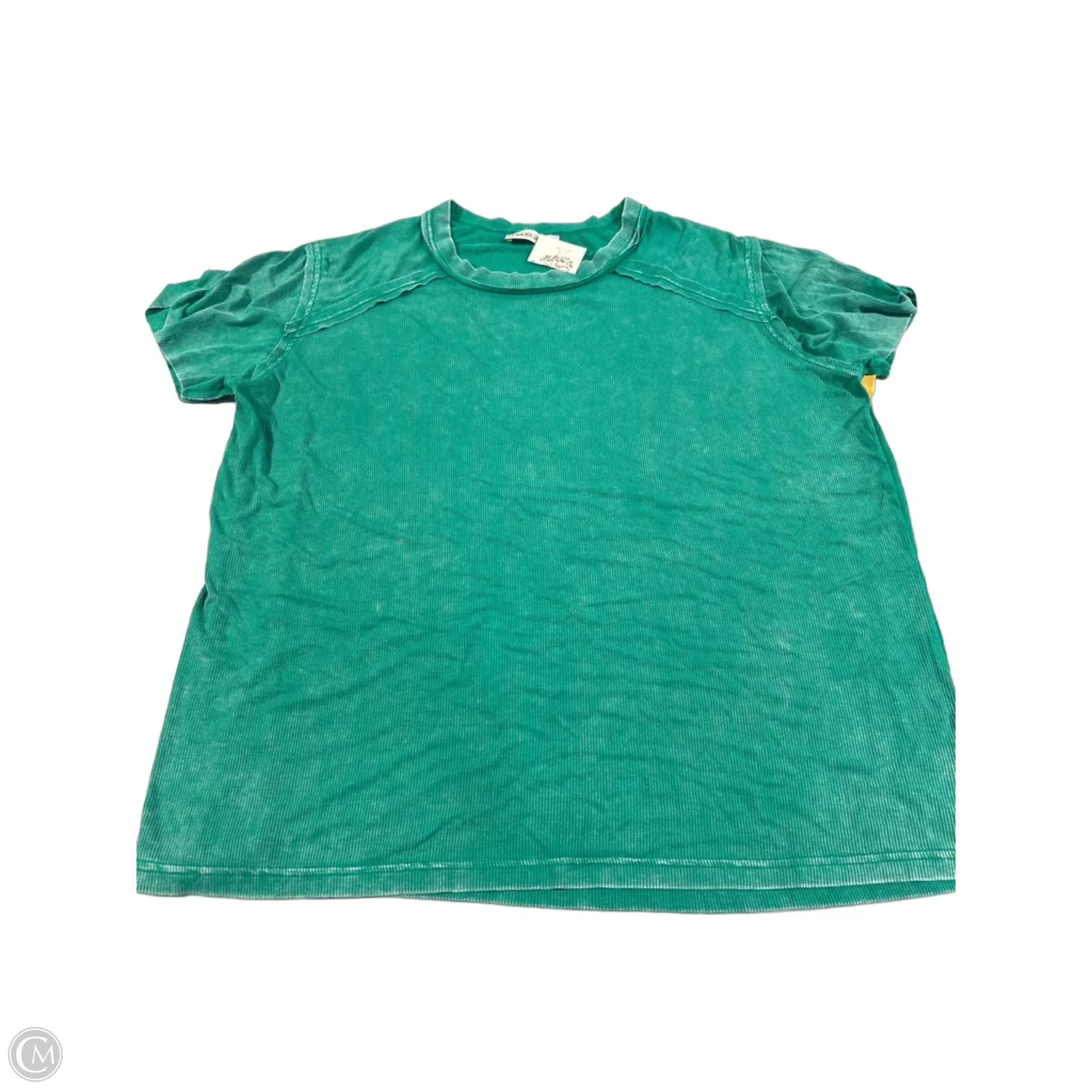 Top Short Sleeve By Zenana In Green, Size: S