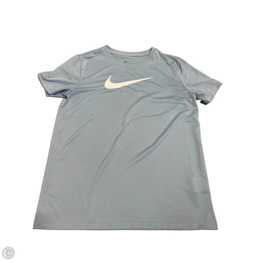 Athletic Top Short Sleeve By Nike In Blue, Size: Xs