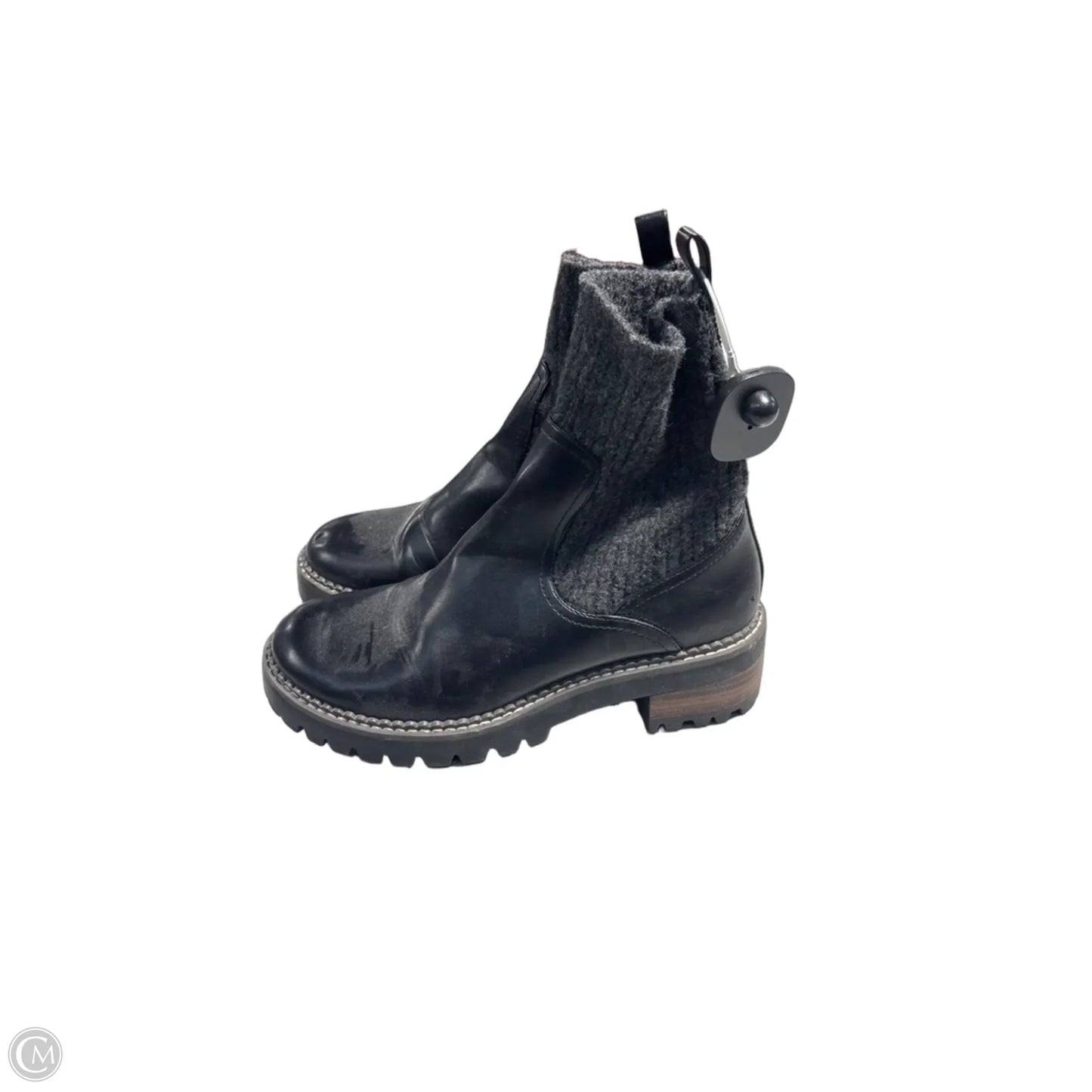 Boots Mid-calf Heels By Universal Thread In Black, Size: 9.5