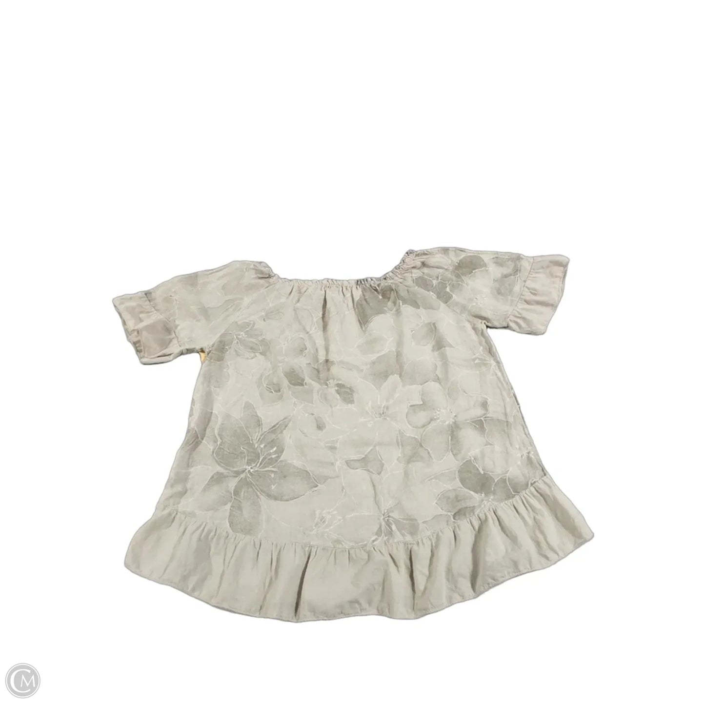 Top Short Sleeve By Terzo Millennio In Beige, Size: S