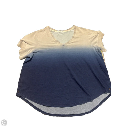 Top Short Sleeve By Jane And Delancey In Blue, Size: 3x