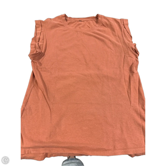 Top Sleeveless By Free People In Orange, Size: L