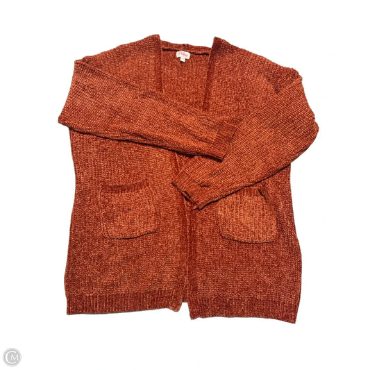 Cardigan By Pulse In Orange, Size: M