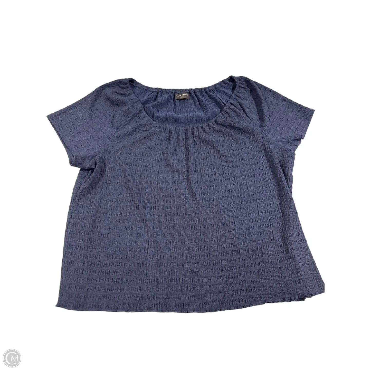 Top Short Sleeve By Lane Bryant In Navy, Size: 3x