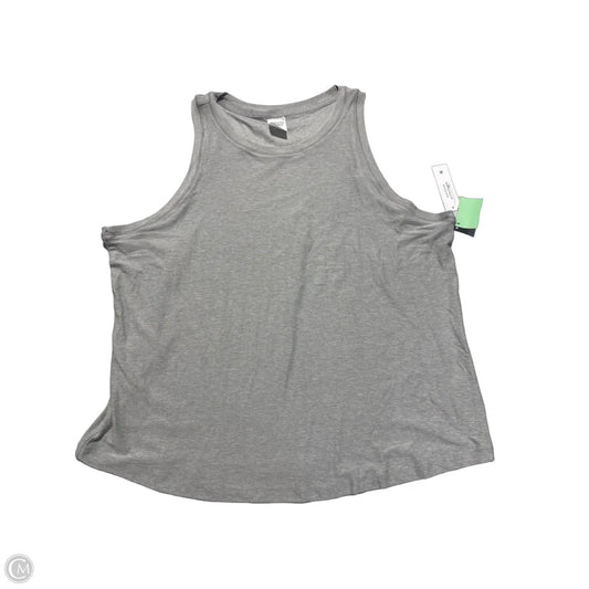 Athletic Tank Top By Athletic Works In Grey, Size: L
