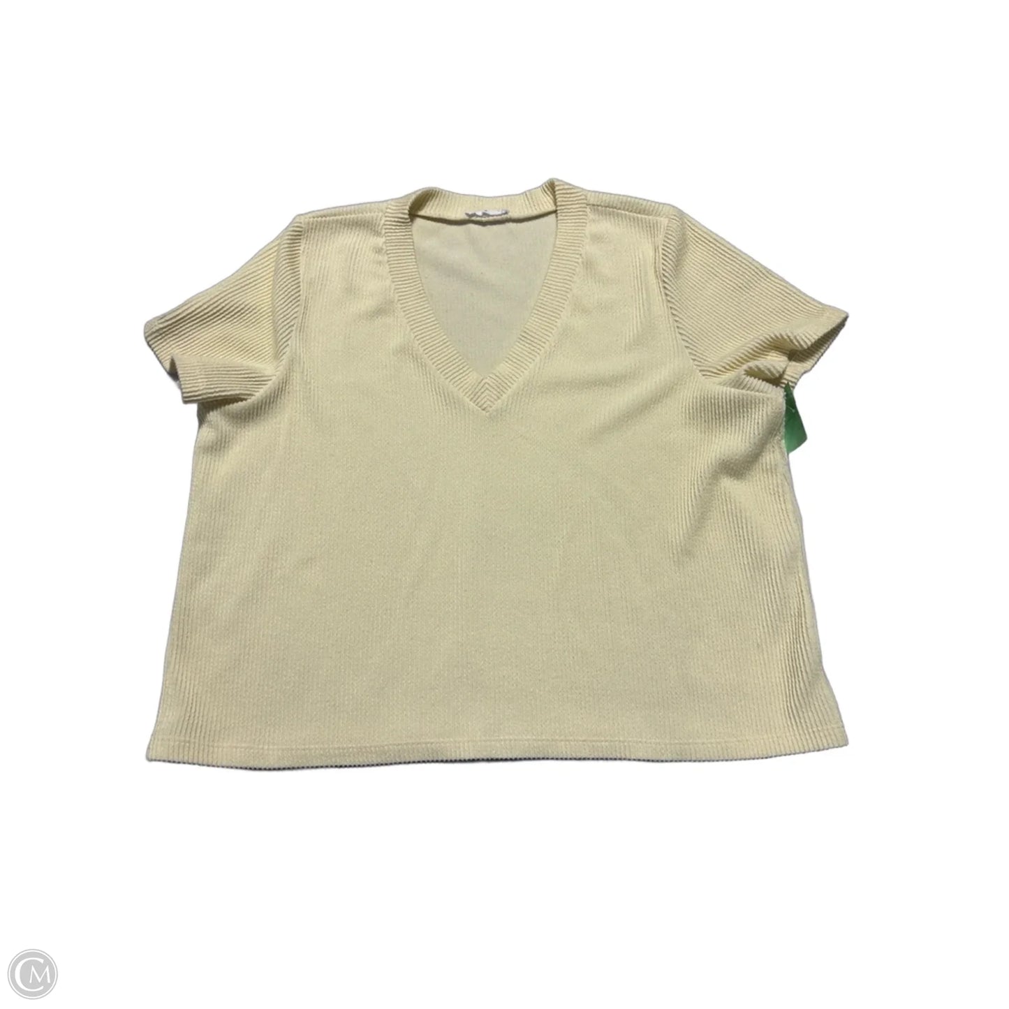 Top Short Sleeve By Mittoshop In Yellow, Size: M