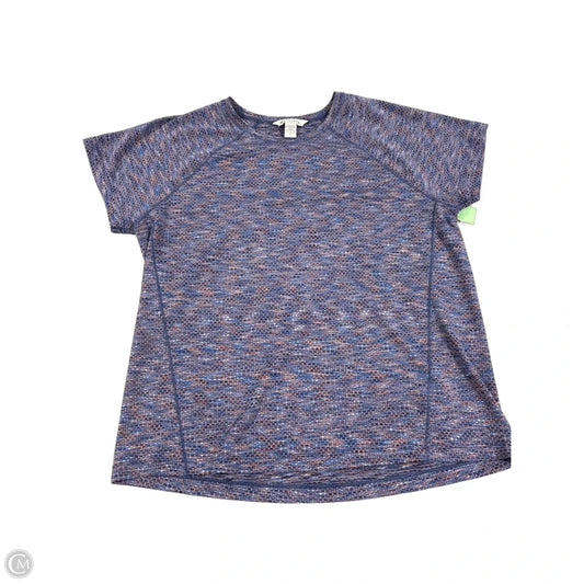 Athletic Top Short Sleeve By Athleta In Blue, Size: M