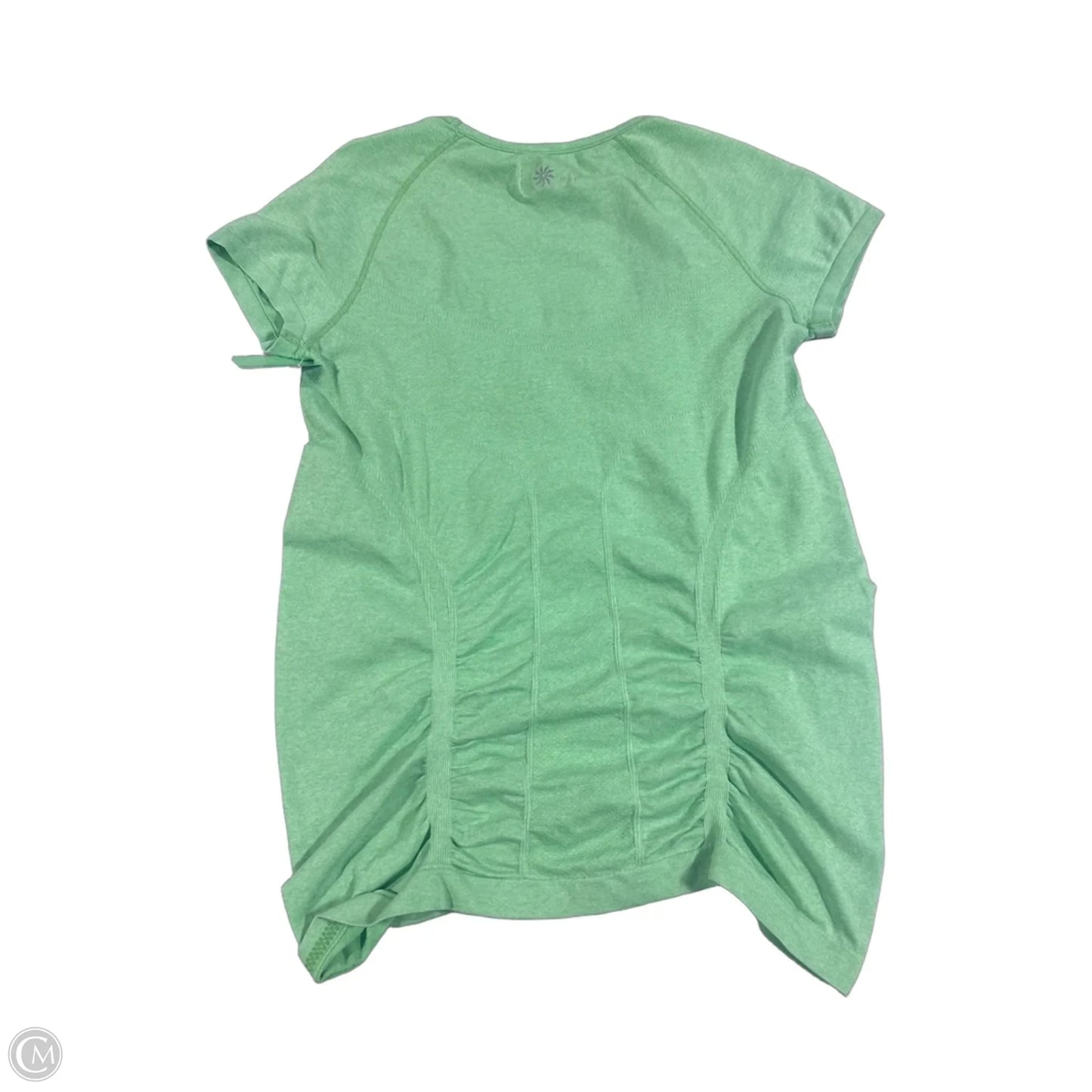 Athletic Top Short Sleeve By Athleta In Green, Size: M