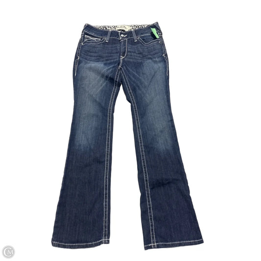Jeans Boot Cut By Ariat In Blue Denim, Size: 12