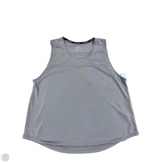 Athletic Tank Top By Nike In Blue, Size: Xl
