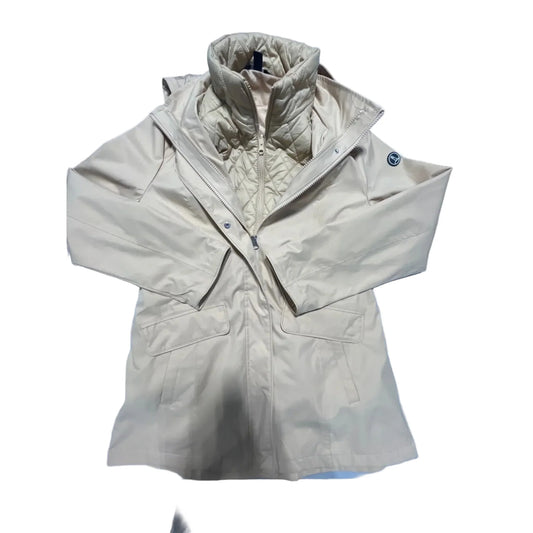 Coat Puffer & Quilted By Lands End In Tan, Size: M