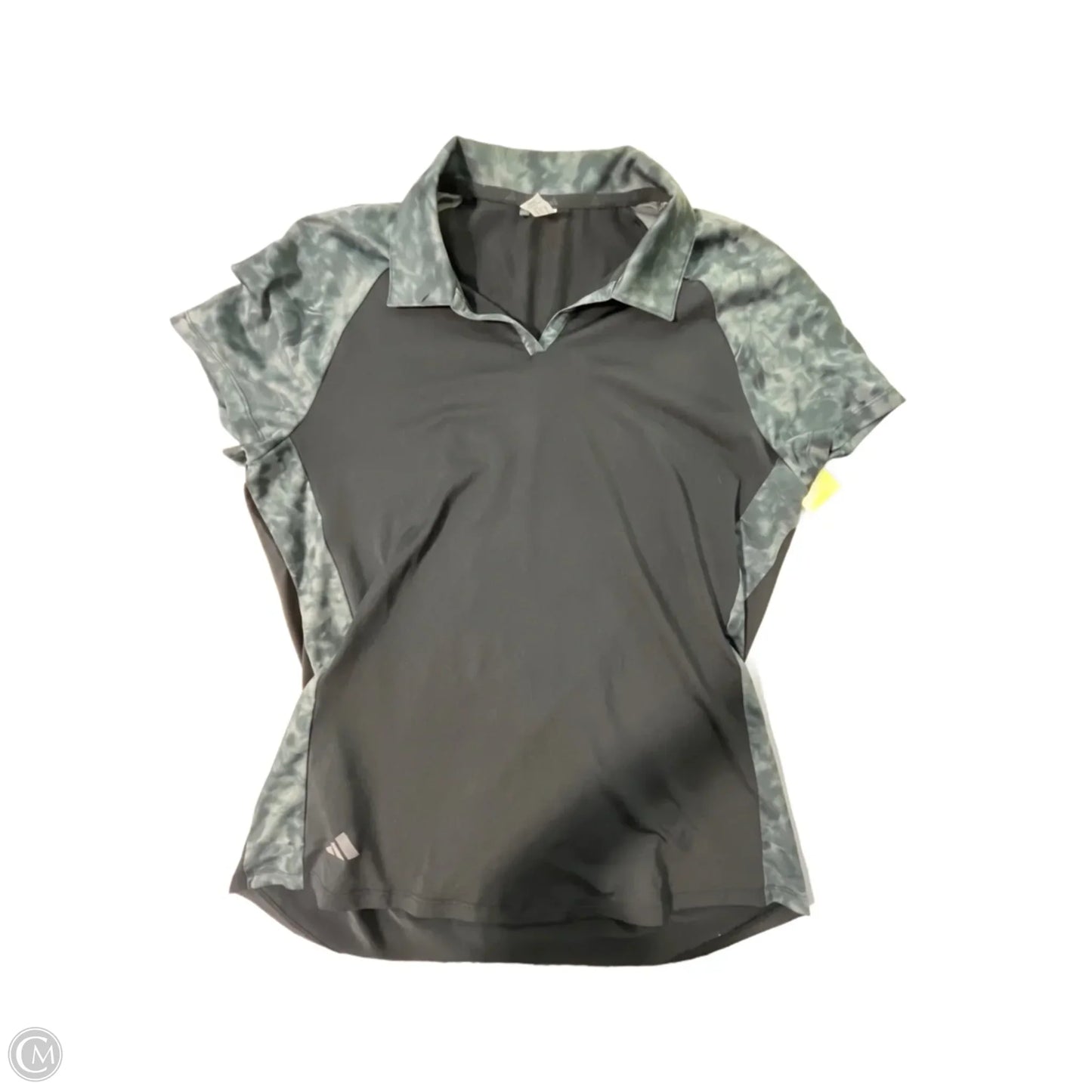 Athletic Top Short Sleeve By Adidas In Black, Size: M