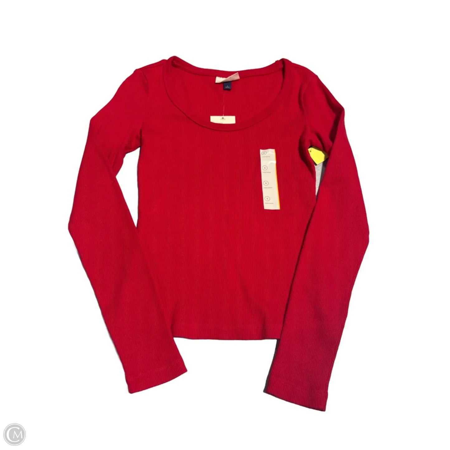 Top Long Sleeve By Universal Thread In Red, Size: S