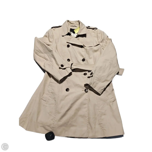 Coat Peacoat By Banana Republic In Beige, Size: L