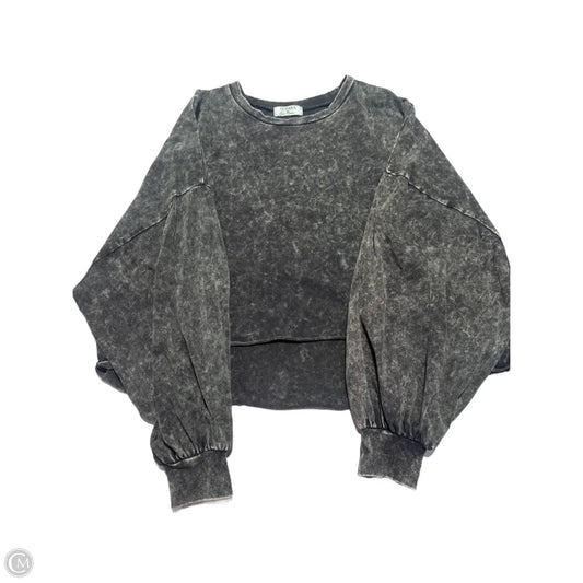 Top Long Sleeve By Zenana In Black & Green, Size: Xl