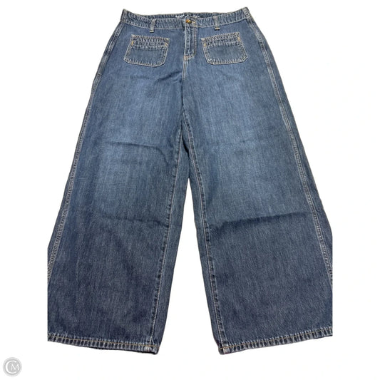 Jeans Wide Leg By Old Navy In Blue, Size: 14