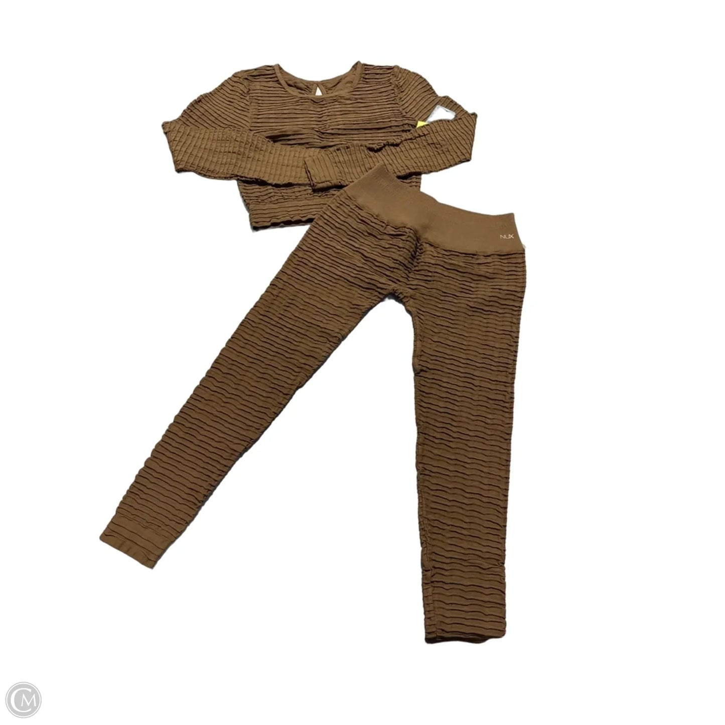 Athletic Pants 2pc By Cmc In Brown, Size: L