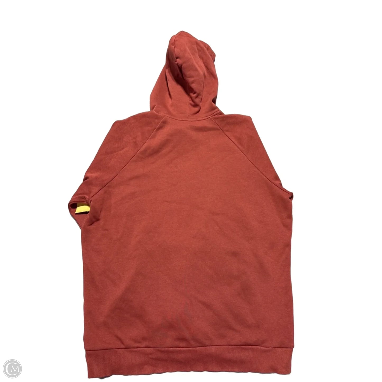 Athletic Sweatshirt Hoodie By Under Armour In Orange & White, Size: M