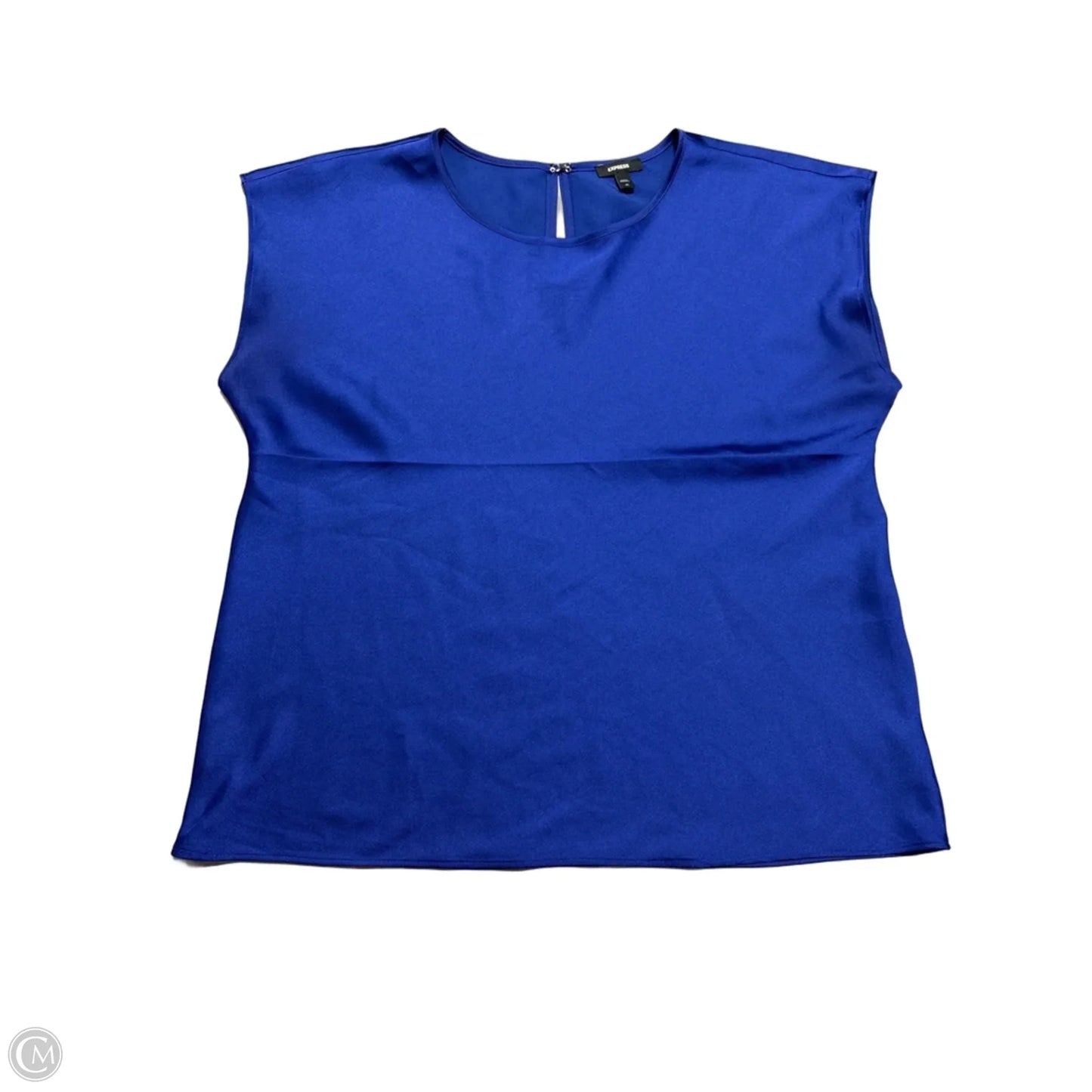 Top Short Sleeve By Express In Blue, Size: Xs