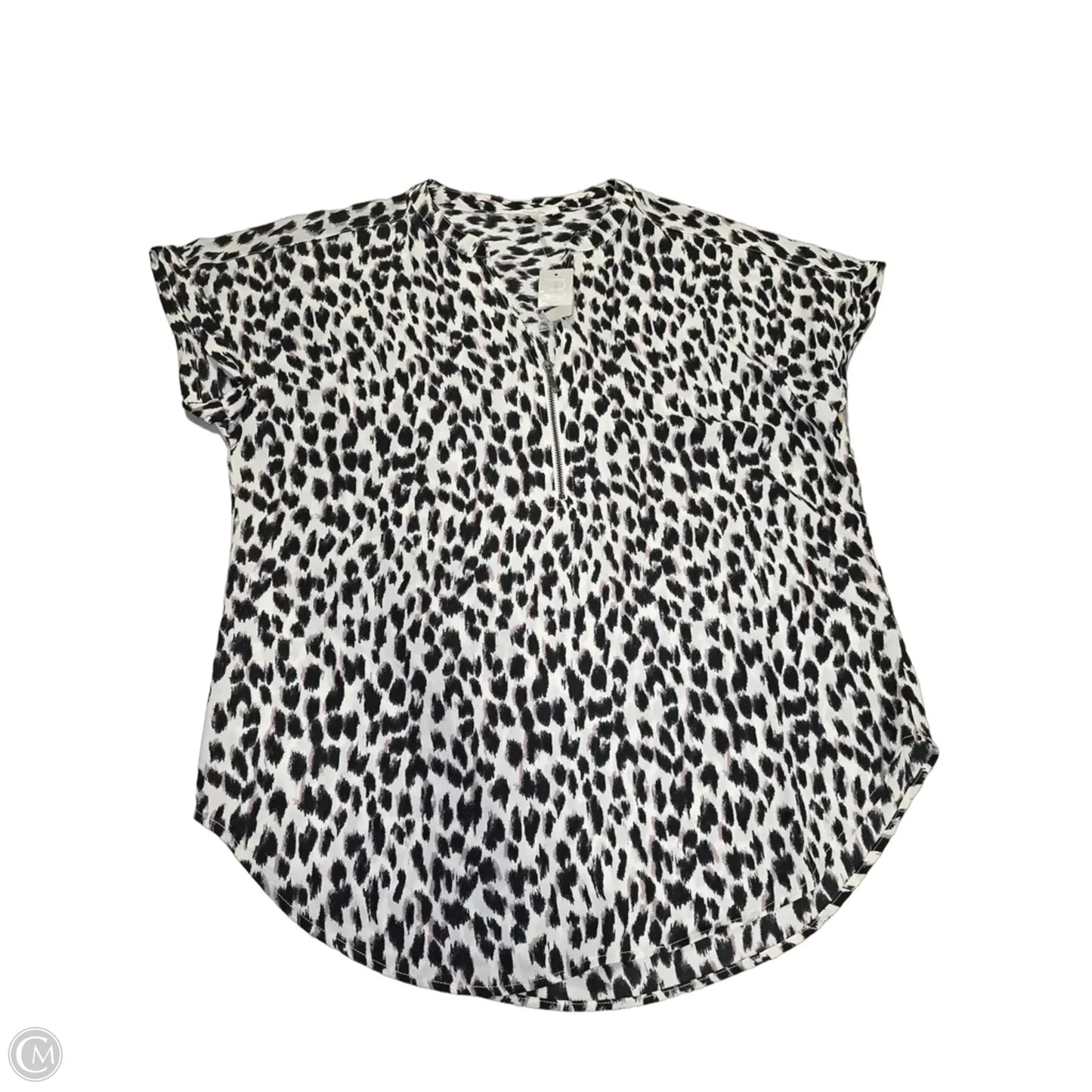 Blouse Short Sleeve By Maurices In Animal Print, Size: Xs