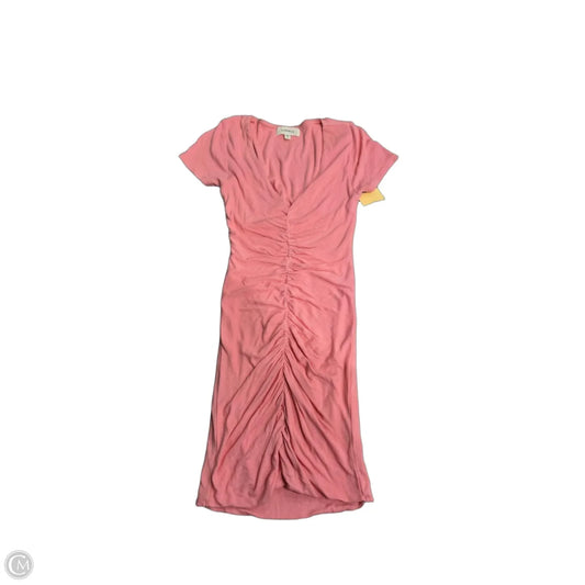 Dress Casual Midi By Cmc In Pink, Size: S