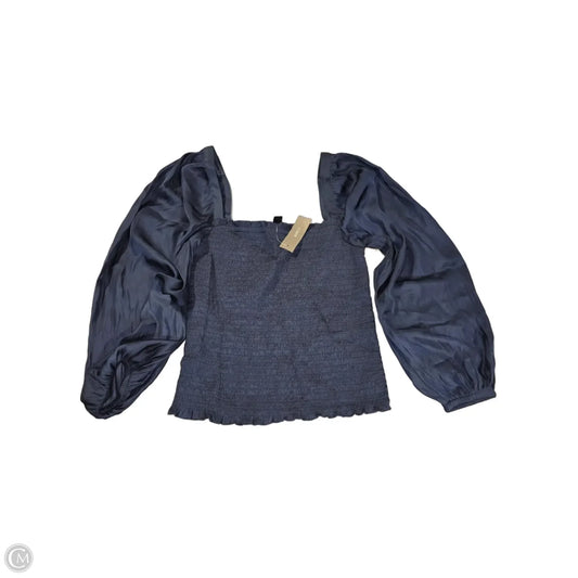 Blouse 3/4 Sleeve By J. Crew In Navy, Size: Xs