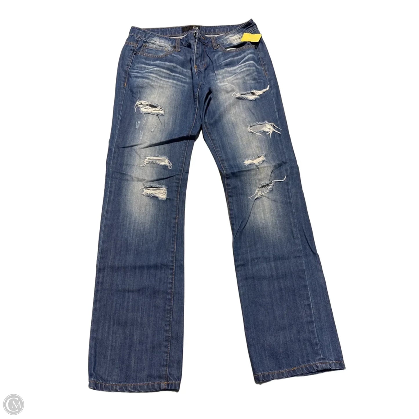 Jeans Straight By David Kahn In Blue Denim, Size: 8