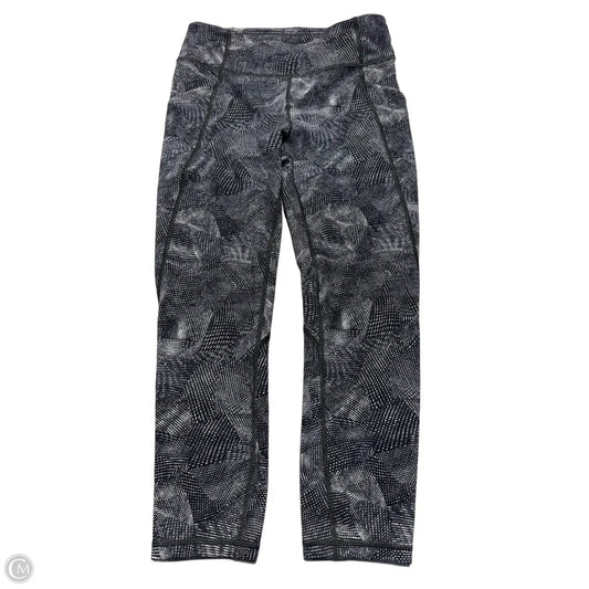 Athletic Leggings By Lululemon In Black & White, Size: 8