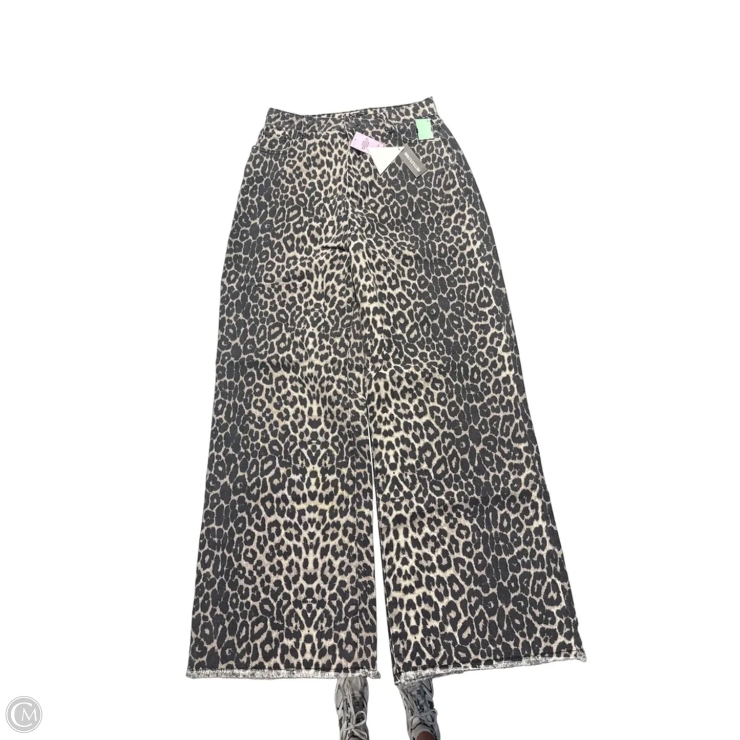 Jeans Wide Leg By Pretty Little Thing In Animal Print, Size: 10